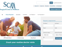 Tablet Screenshot of millburnsurgicalcenter.com